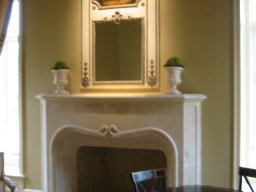 Hand Carved Mantle